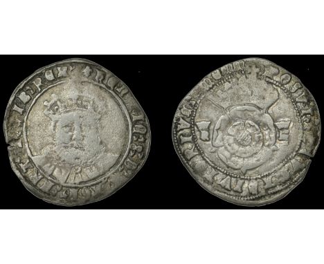 Henry VIII (1509-1547), Third coinage, Testoon, Tower, mm. lis on obv. only, sleeve stops, reads adivtorivm memm, 7.12g/12h (