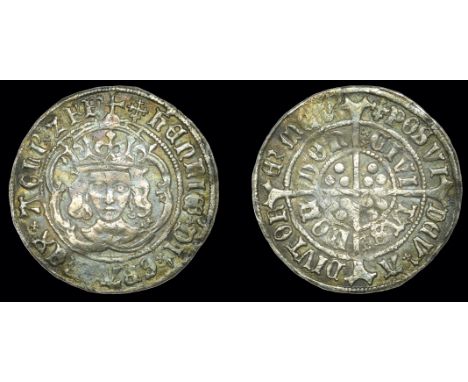 Henry VII (1485-1509), Facing Bust issue, Groat, class IVb, London, mm. cross-crosslet, reads agli z fr, saltire stops, 2.76g