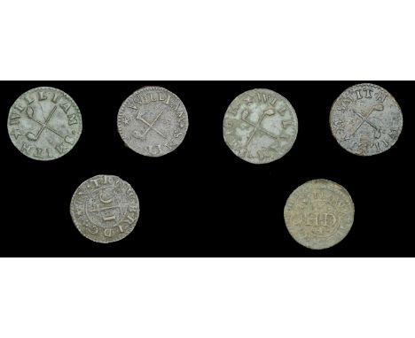 Wiltshire, Trowbridge, John Clarke, Farthing, 1667, 0.90g/3h (N 5604; BW. 248); E[dward] D[avis] and H[enry] D[avis], Farthin