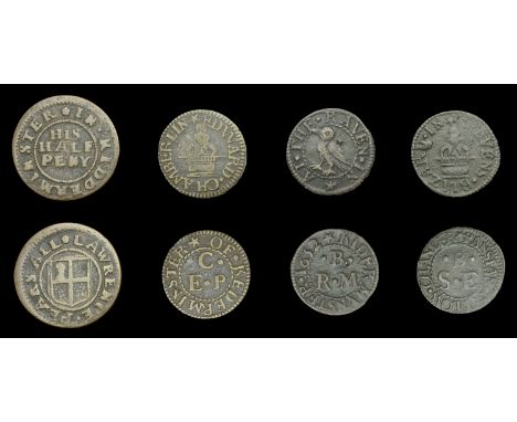 Worcestershire, Kidderminster, R.M.B. at the raven, Farthing, 1652, 1.09g/6h (N 5700a, this piece; BW. 64), Edward Chamberlin