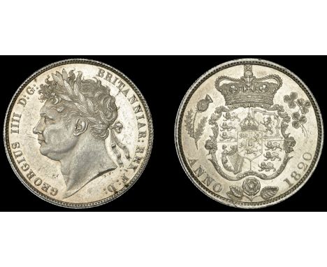 George IV (1820-1830), Halfcrown, 1820 (ESC 2357; S 3807). Light surface marks, otherwise good extremely fine, reflective fie