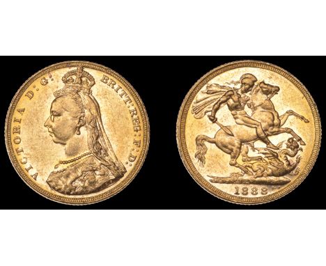 Australia, Victoria, Sovereign, 1888m, first obv. (M 132; S 3867B). Extremely fine, the variety rare £400-£500  ---  Provenan
