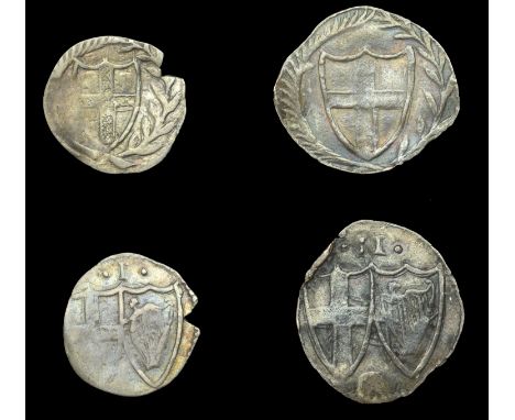 Commonwealth (1649-1660), Halfgroat, 1.01g/9h, Penny, 0.46g/8h (N 2728-9; S 3221-2) [2]. First good fine, second nearly fine 