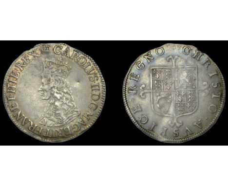 Charles II (1660-1685), First issue, Sixpence, mm. crown on obv. only, 3.00g/12h (ESC 274; N 2765; S 3309). Small dent behind