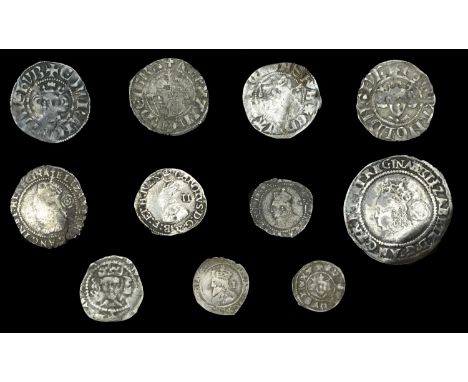 Edward IV (First reign), Light coinage, Penny, York, Abp Neville, mm. obscured, g and key by neck, rev. quatrefoil in centre,