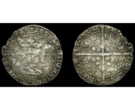 Henry IV or Henry V, Light coinage, Secondary series, Groat, class III/Henry V class A mule, mm. cross pattée, annulet to lef
