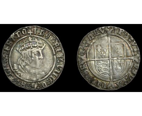 Henry VIII (1509-1547), Second coinage, Groat, Tower, mm. arrow, bust D, saltires in forks, 2.79g/6h (Whitton viii; N 1797; S