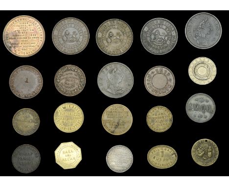 Miscellaneous Tokens and Checks, HAMPSHIRE, Bournemouth, Sanitary Conveniences, uniface copper, stamped t, 31mm; WARWICKSHIRE
