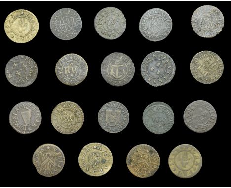 Wiltshire, Devizes, Stephen Bayly, Farthing, 1668, 0.73g/12h (N 5453; BW. 64); John Fry, Farthings (3), undated, reads frey, 