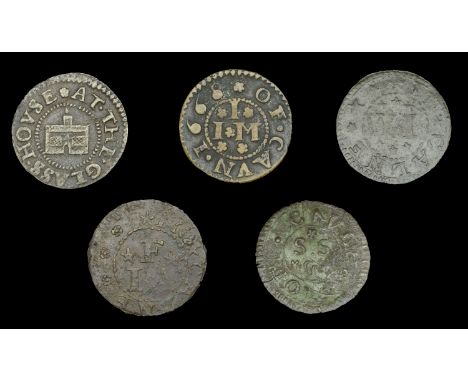 Wiltshire, Calne, Stephen Baylie, Farthing, 0.61g/12h (N 5427; BW. 24); John Forman, Farthing, 0.59g/12h (N 5428; BW. 29); Jo