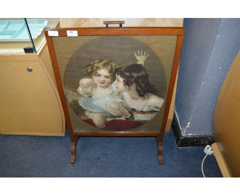 Firescreen Depicting Children 