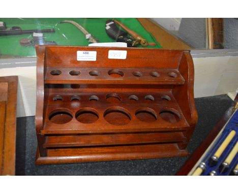 Mahogany Pipe Rack 