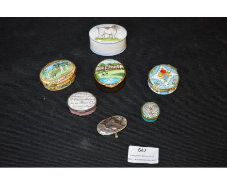 Collection of Vintage and Modern Patch Boxes, etc. 
