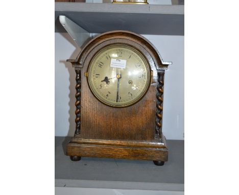 Large Wood Cased Mantel Clock 