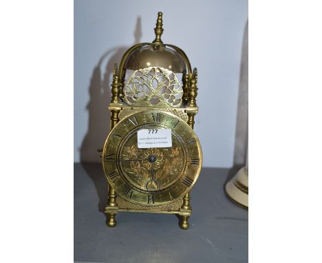 Ornate Brass Mantel Clock 