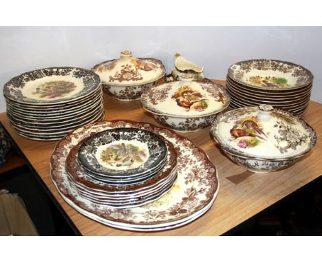 A very extensive Royal Worcester Palissy Game series dinner set.