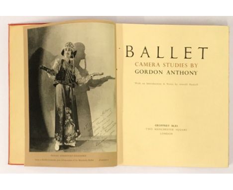 A cloth bound volume of Ballet: Camera studies by Gordon Anthony 1937.