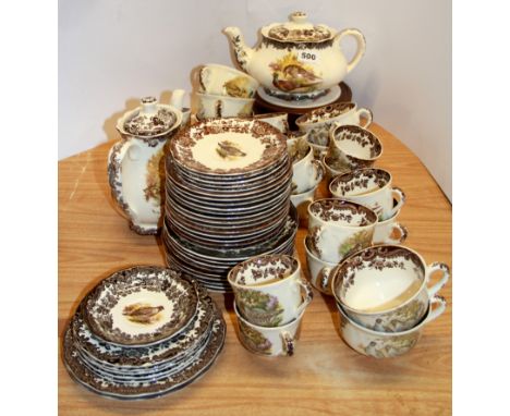 A very extensive Royal Worcester Palissy Game series tea and coffee set.