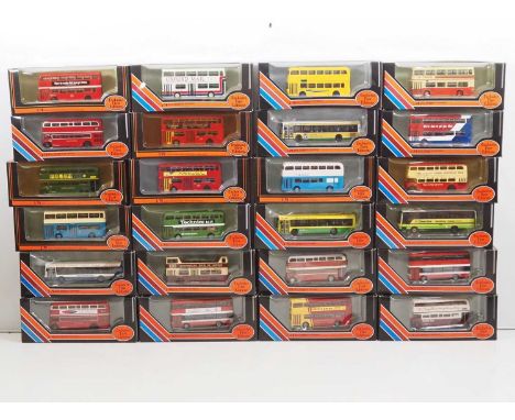 A group of EFE 1:76 scale diecast buses in mixed liveries - VG in G/VG boxes (24)