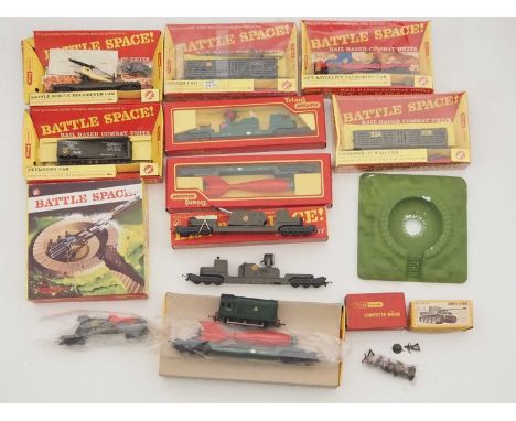 A large quantity of TRIANG/HORNBY OO gauge model railway rolling stock, mainly from the Battle Space series - G in F/G boxes 