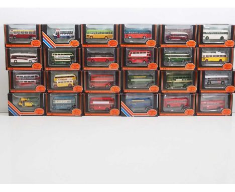 A group of EFE 1:76 scale diecast buses in mixed liveries - VG in G/VG boxes (24)