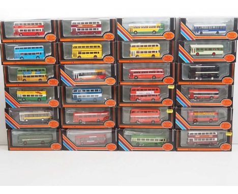 A group of EFE 1:76 scale diecast buses in mixed liveries - VG in G/VG boxes (24)