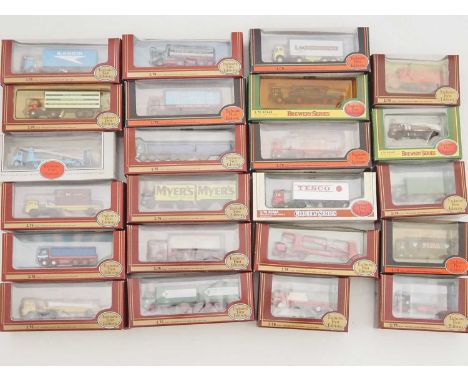 A large group of 1:76 scale diecast rigid and articulated lorries by EFE - VG in G/VG boxes (23)