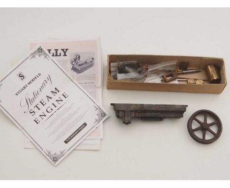A STUART MODELS cast iron and steel kit for a stationary live steam engine - possibly incomplete - G in G box