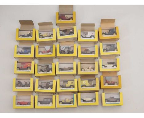 A group of Czechoslovakian produced vintage style plastic toy vehicles by IGRA from their 'Old Timer' range - VG/E in G/VG bo
