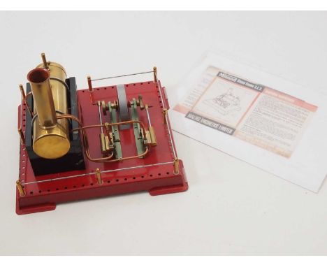 An unboxed MAMOD SE3 stationary steam engine - G/VG (unboxed)