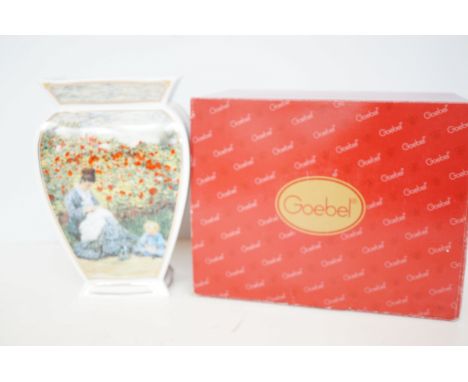 Goebel artis orbis claude monet limited edition vase with box 