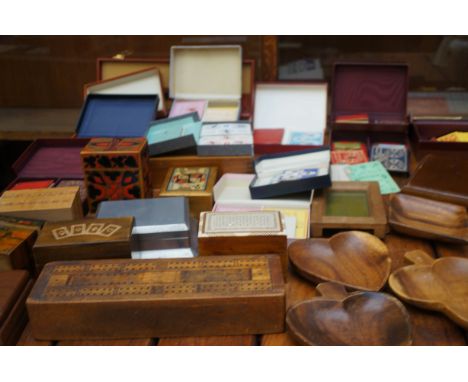 Large collection of playing cards &amp; playing card boxes 