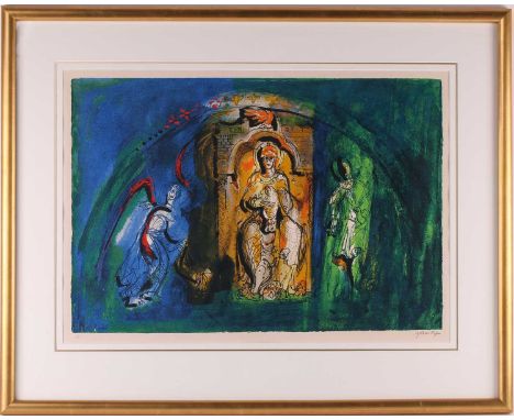 John Piper CH (1903-1992), ‘Donzy-le-Pré, 1982, limited edition signed print, numbered 31/100, 43 cm x 63.5 cm with margins, 
