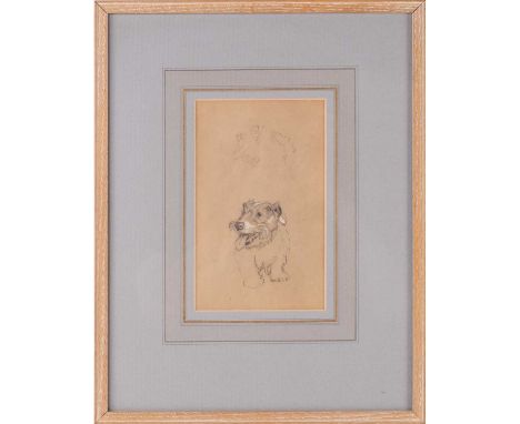 Cecil Aldin (1870-1934), 'Sealyham Terrier', pencil and bodycolour sketch on on paper, 20 cm x 12.5 cm framed and glazed.Priv