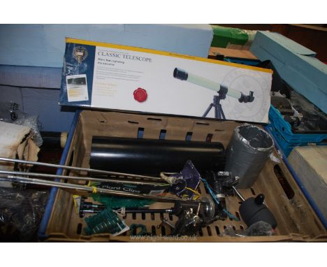 A quantity of mixed Telescope/tripod and aerial parts