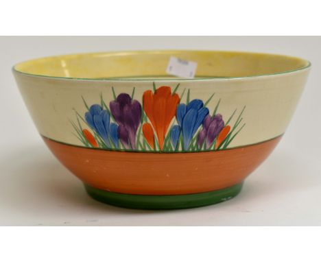 Clarice Cliff Bizarre Crocus - approx 22 cms diameter A/F