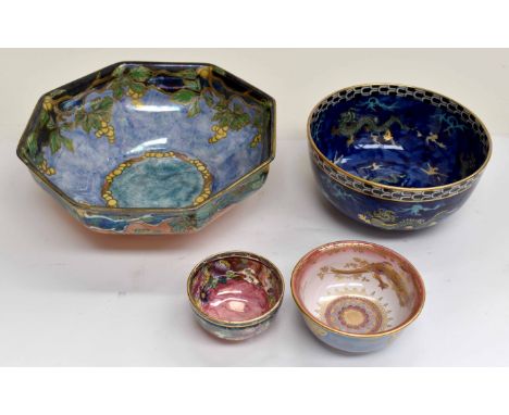 Four 1920/30's lustre bowl, to include Grimwades, S Hancock, Crown Devon and Maling (s.d) (4)