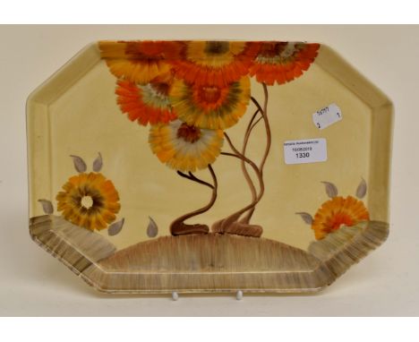 A Clarice Cliff octagonal dish