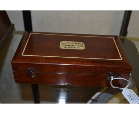 A mahogany cased Sikes Hydrometer