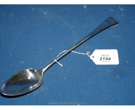 A long handled Silver Basting spoon, London 1818, 110 grams