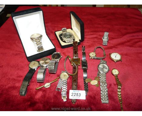 A quantity of wristwatches including Rotary, Next etc