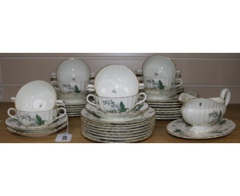A Royal Worcester Valencia part dinner service