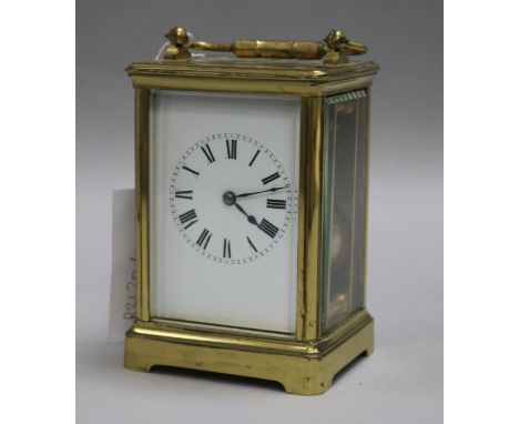 A French brass carriage clock