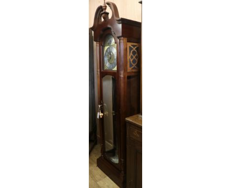 A grandfather clock, H.210cm