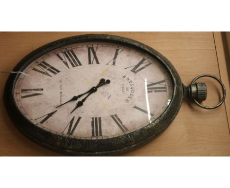 A wall clock, H.130cm