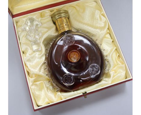 One bottle of Remy Martin Louis XIII cognac, boxed