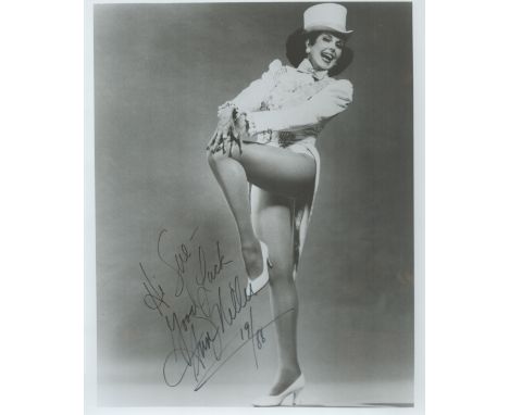 Actress Ann Miller signed 10 x 8 b/w portrait photo to Sue. Good condition. All autographs come with a Certificate of Authent