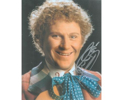 Dr Who Colin Baker signed superb 10 x 8 inch colour portrait photo. Good condition. All autographs come with a Certificate of