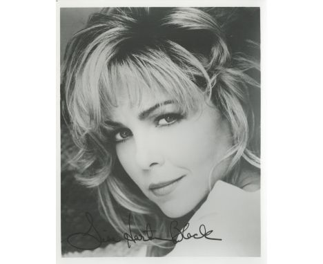 Actress Lisa Hartman Black signed 10 x 8 b/w portrait photo. Good condition. All autographs come with a Certificate of Authen