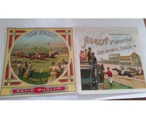 U.S.A., tobacco crate labels, inc. horse racing (2), David Dunlop The Derby, Cameron &amp; Bros. Ascot; Williams (4), Golden 